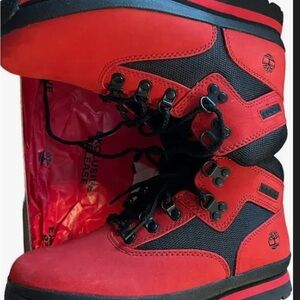 Timberland Euro Hiker Red and Black Boots